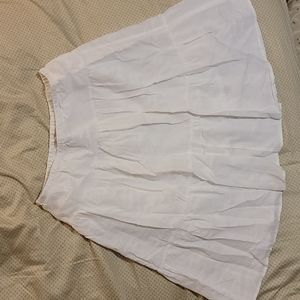 White Cotton Chaps Skirt